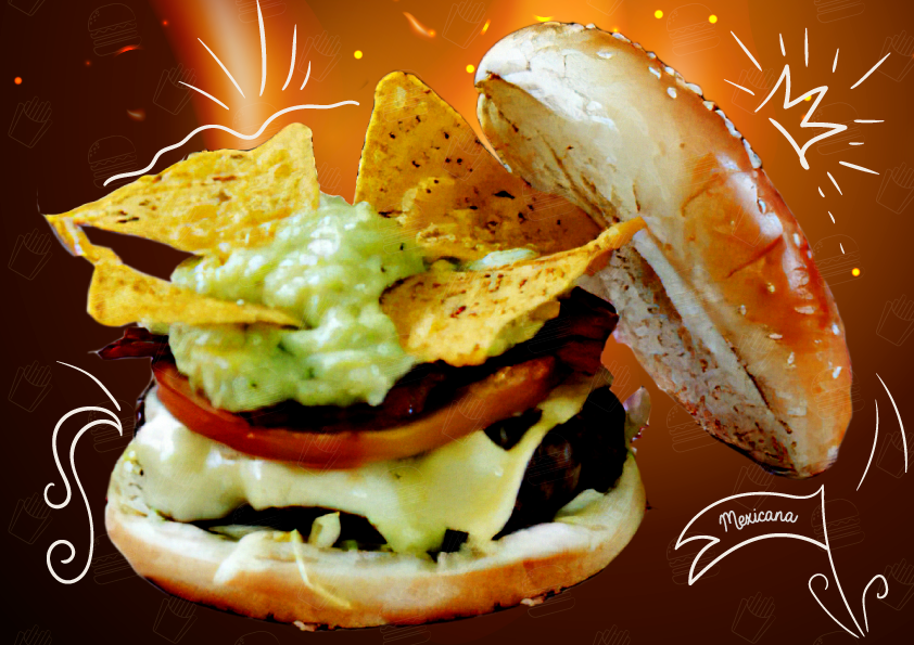 Hamburguesa de la Casa Méxicana