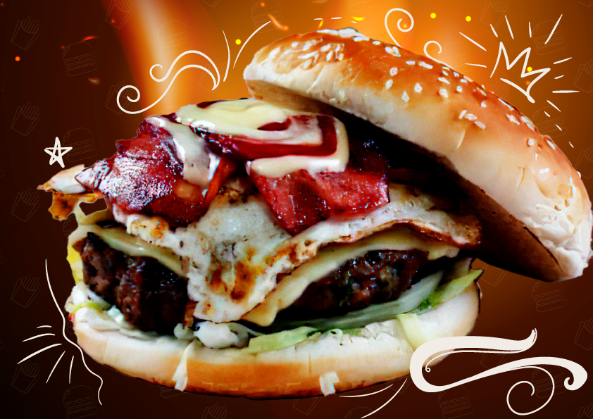 Hamburguesa de la casa criolla