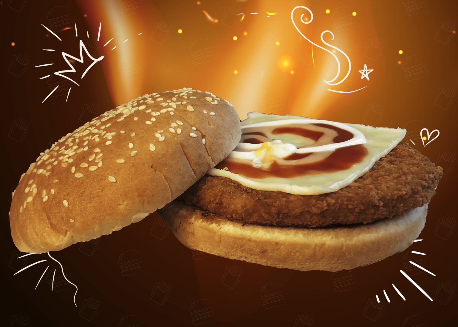 Hamburguesa junior de Pollo